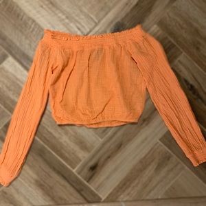 Smocked Off-the-Shoulder Top